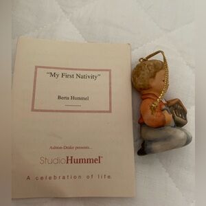 Darling Berta Hummel ornament “My First Nativity”